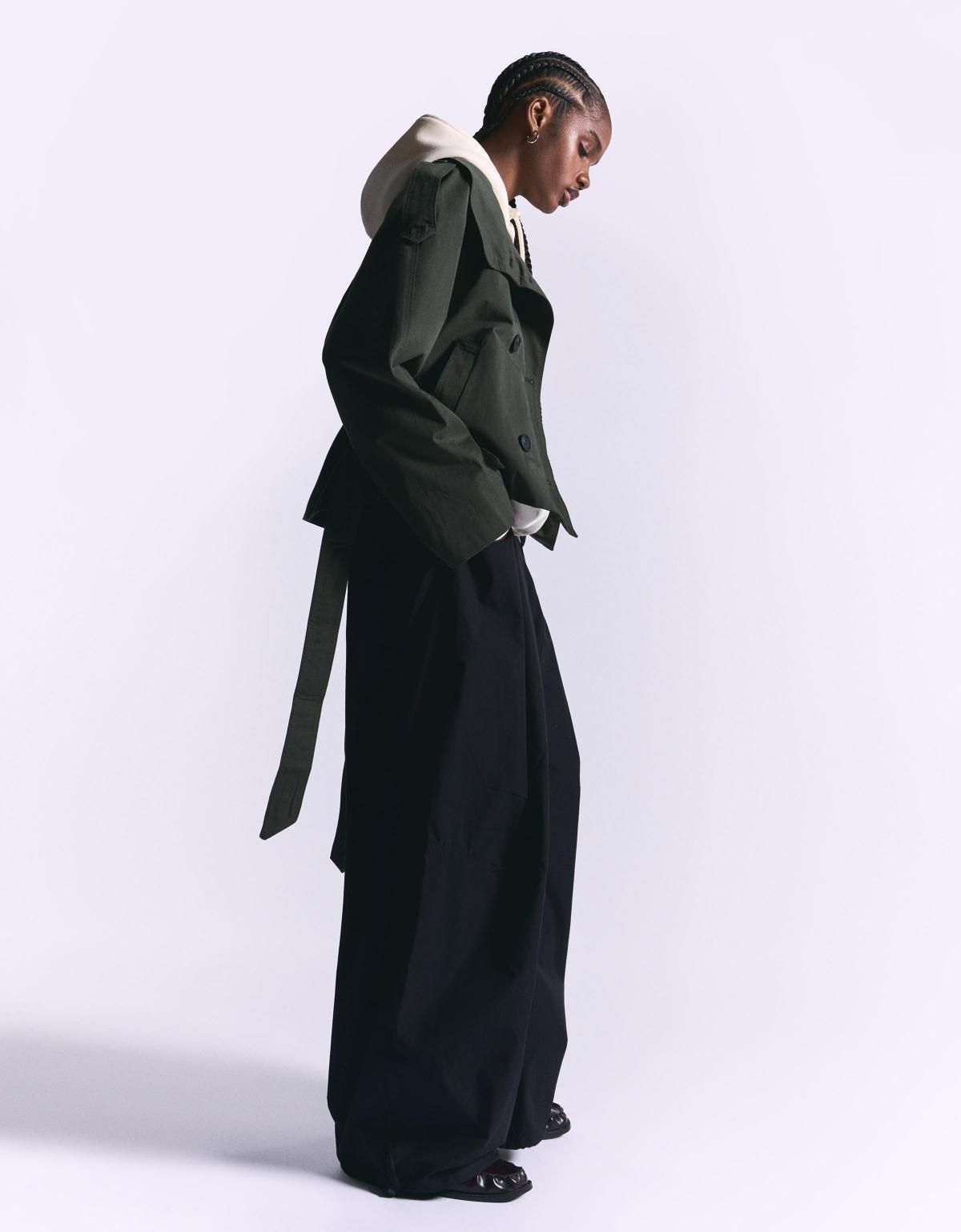 버쉬카 테크니컬 벌룬 와이드 패러슈트 팬츠 5106/741 BLACK - 상세 이미지 5