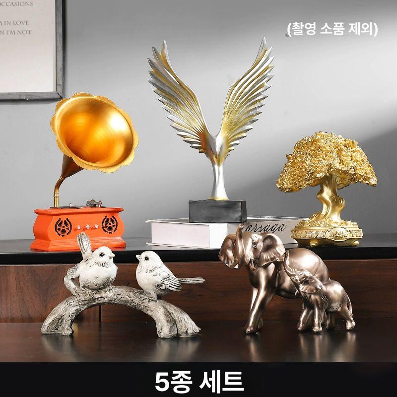꾸미기 장식인형 소품 서재 모형 장식품 골동품 사각형 레코드 플레이어 - 상세 이미지 3