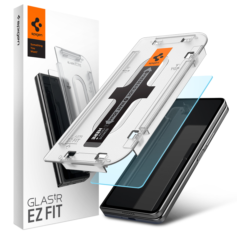 슈피겐 갤럭시 고투명 강화유리 액정필름 글라스tR 이지핏 갤럭시Z 폴드5, 2매입