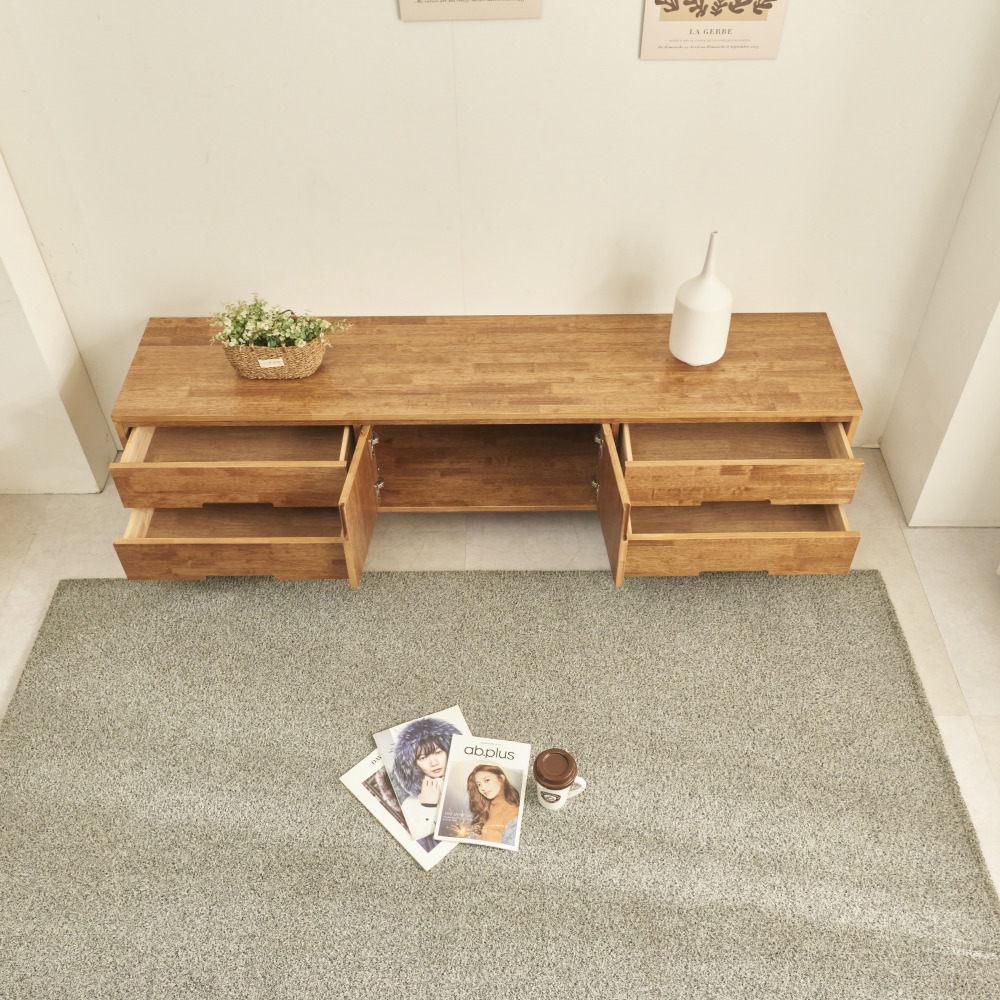 준2 원목 75인치 85인치 티비장 tv다이서랍장 티비선반 장식장 1800