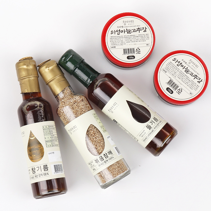 프리미엄 고급 선물용 추석세트 국내산 기름 선물세트 2호(참기름180ml+들기름180ml+볶음참깨90g+고추장150g) - 상세 이미지 4
