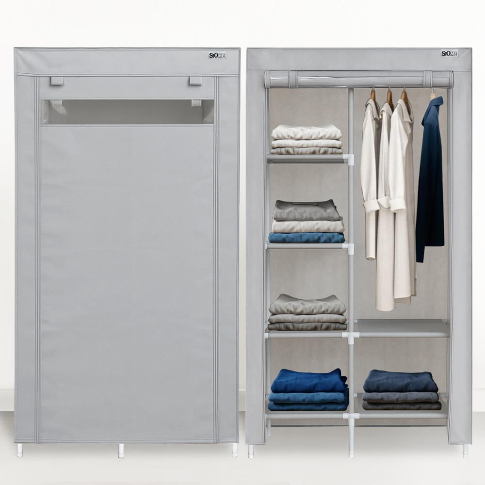 시스템 비키니 옷장 간이 비키니 이불장 커튼형 행거 부직포 옷장 비키니장