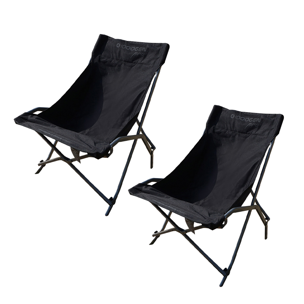 아이두젠 모던블랙체어 접이식 휴대용 릴렉스 경량 캠핑의자 블랙, 2개