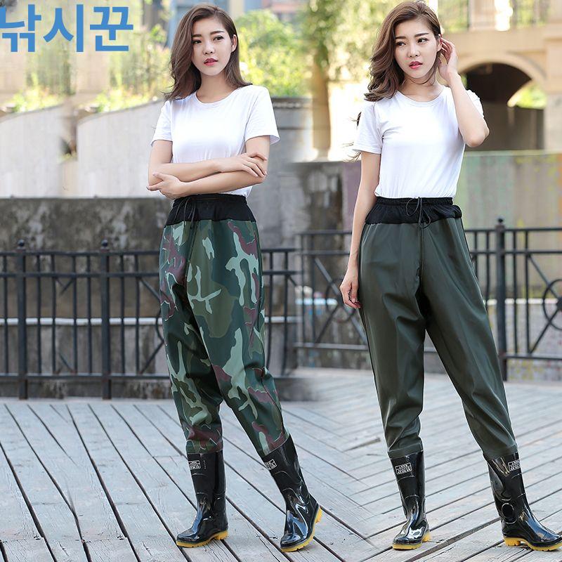 낚시 바지 팬츠 김장 허벅지 쏘가리 갯벌체험 레이크 블루 허리 길이 작은 꽃 85 키 166cm 미만 38인치 밑창 신발 - 상세 이미지 4