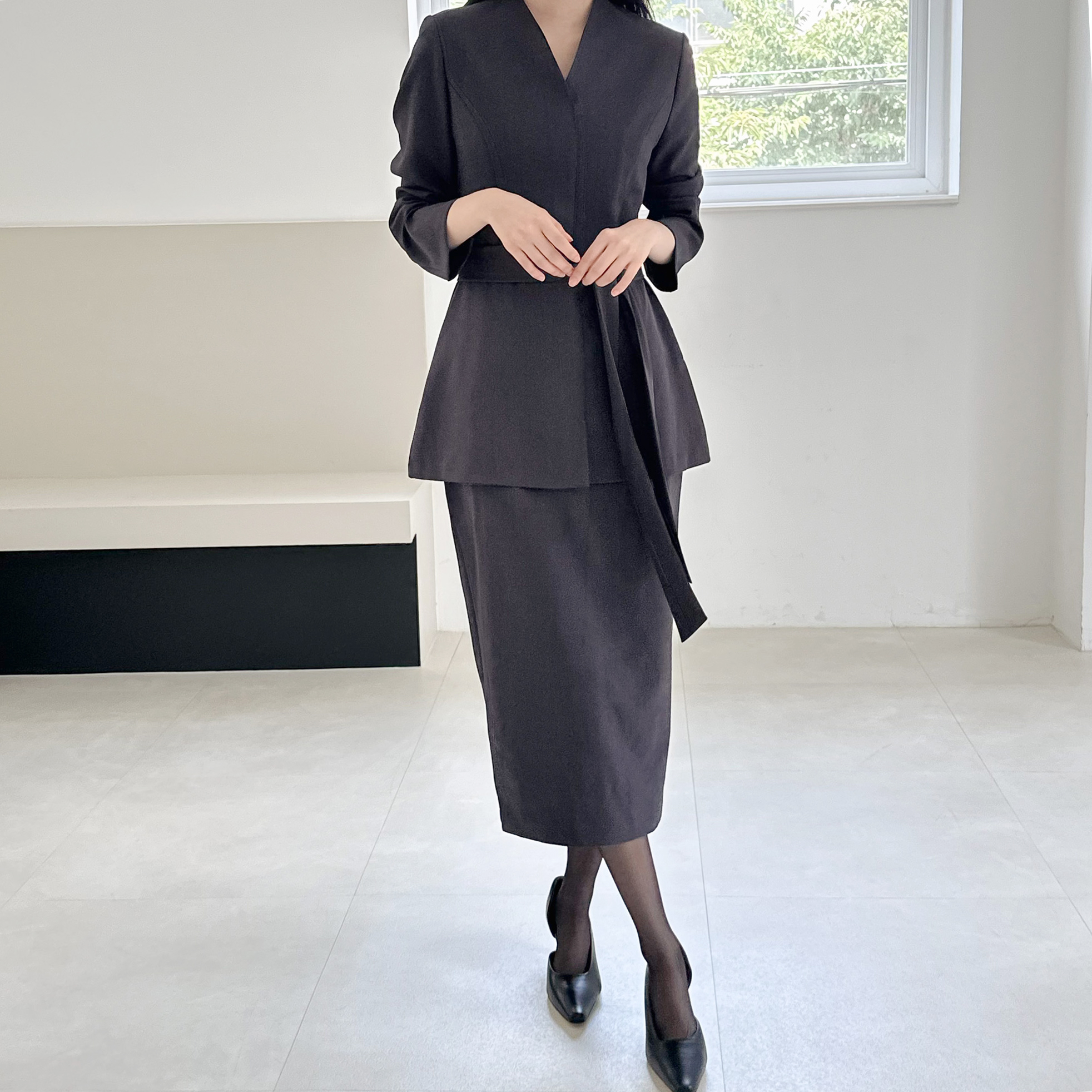 빅사이즈결혼식하객룩 오피스 예복정장 피로연 투피스원피스 77사이즈 88사이즈 상견례옷차림