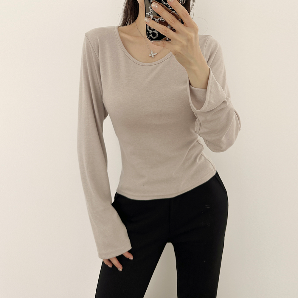 흰티 모달티셔츠 텐셀티셔츠 유넥 - 상세 이미지 2