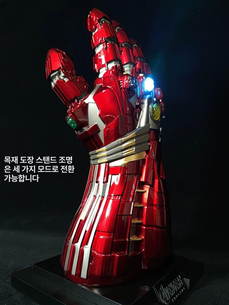 HCMY 아이언맨 나노 인피니티 글러브 나노장갑 타노스 장갑 금속 웨어러블-무료 디스플레이 스탠드 - 상세 이미지 3