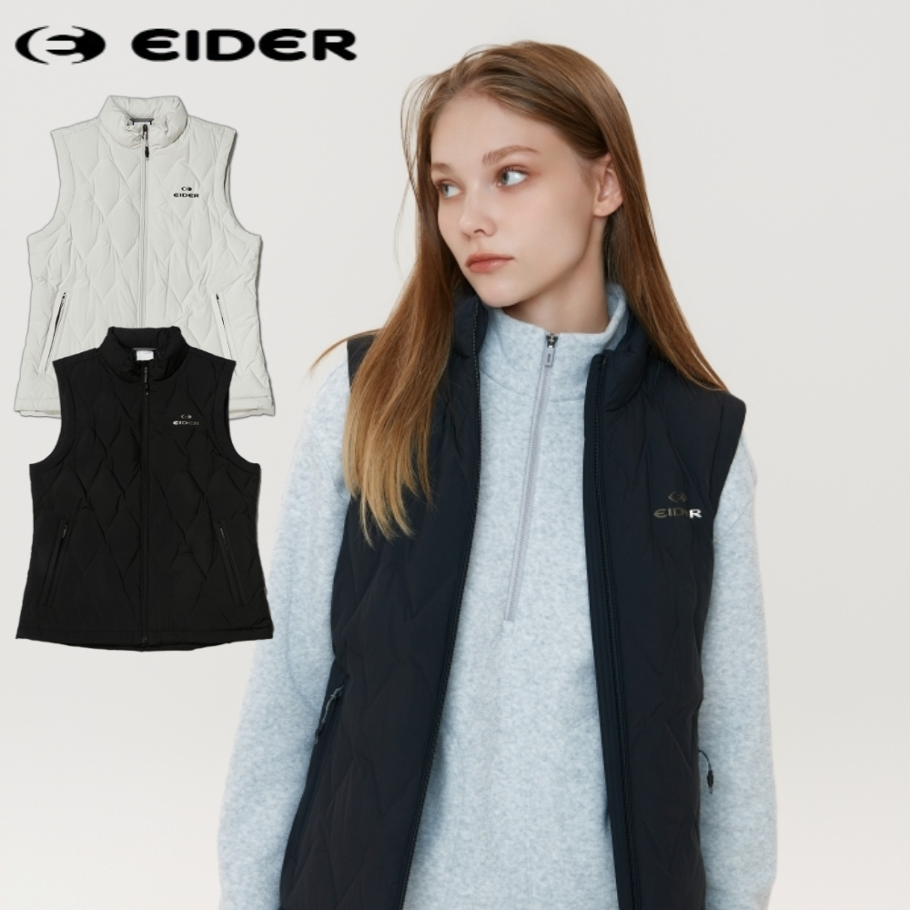 아이더 여성 겨울 보온 패딩 조끼 구스 슬림 다운 베스트