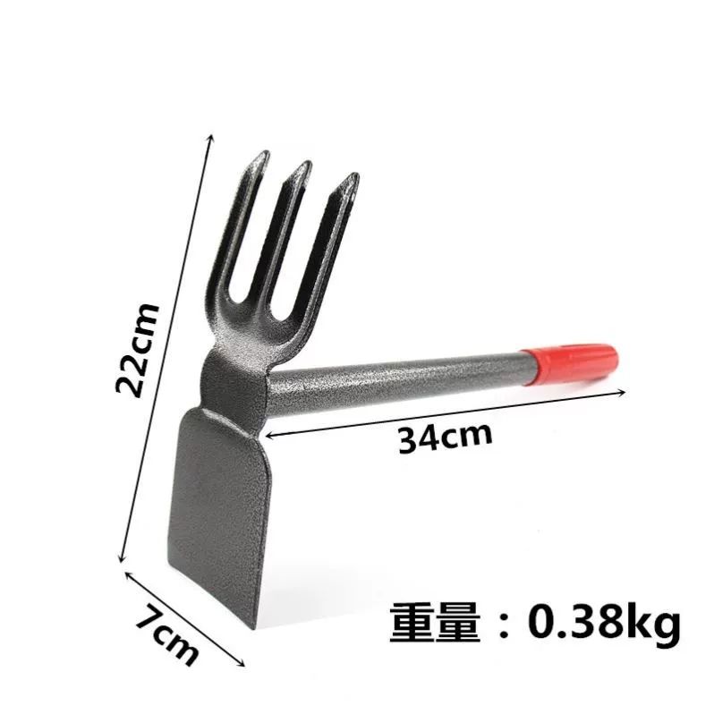 토끼풀 묘지 잡초제거 제초제 쇠뜨기 잡풀 칡넝쿨 괭이 원색 강손잡이 소형 좁은 호미 - 상세 이미지 5