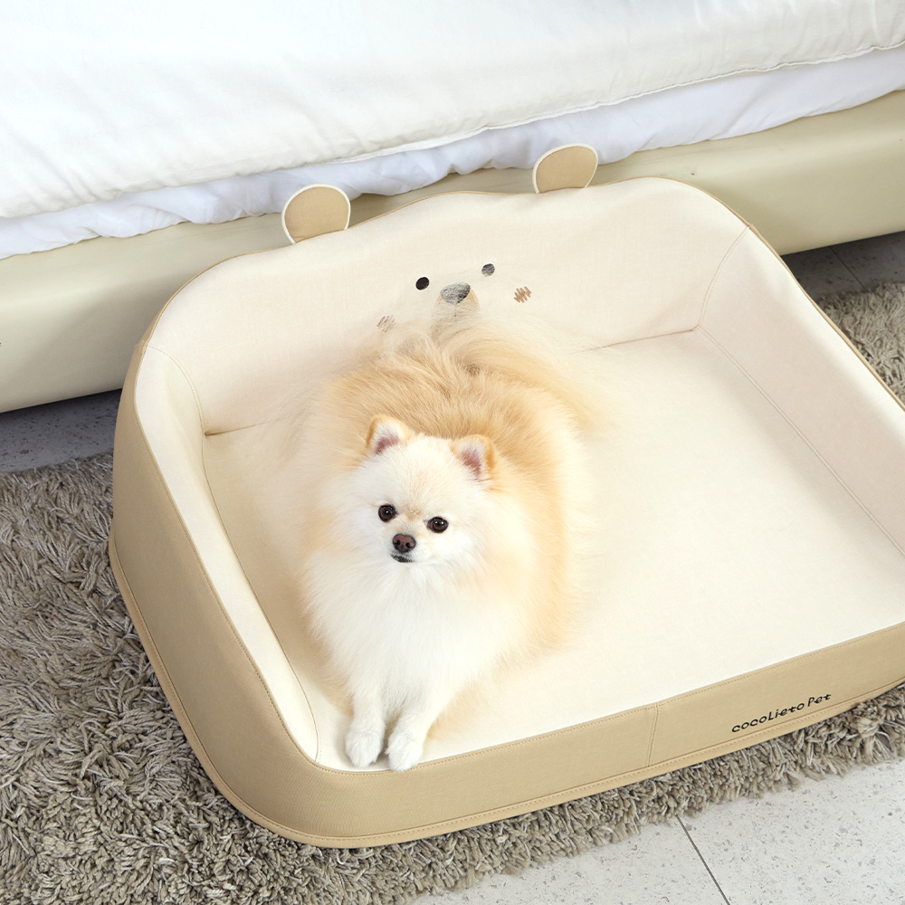 코코리에또펫 강아지 고양이 숨숨집 침대 하우스 세트 친환경 개방형 텐트 애견하우스 - 상세 이미지 3