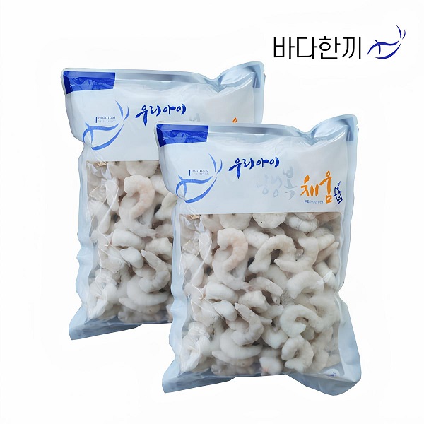 바다한끼 톡톡 터지는 백새우살 1kg (해동 실중량 900g) 업소용 냉동 새우살 손질 - 상세 이미지 2