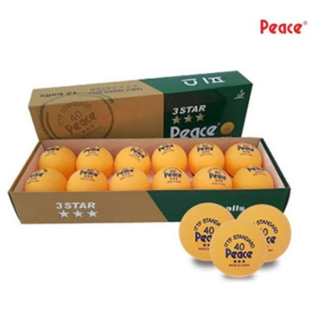 탁구공 3성 12pcs 오렌지 탁구용품 탁구연습공 시합용 - 메인 이미지
