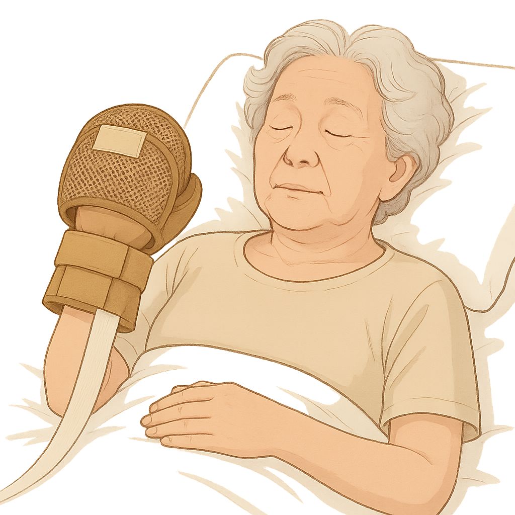치매 아토피 손억제 장갑 긁음 가려움 예방 - 메인 이미지