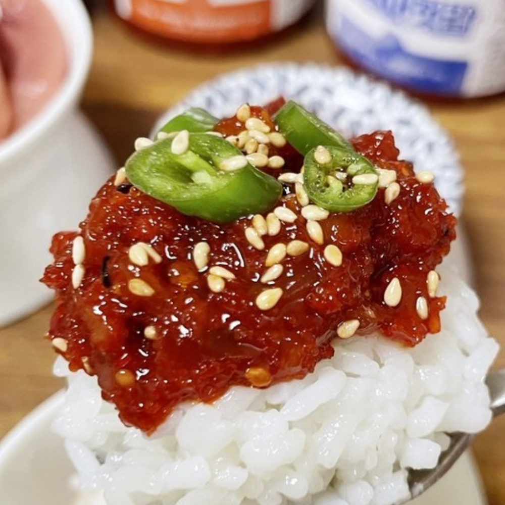 씨앗젓갈 500g 220g 비빔젓 저염젓갈 밥도둑 자취생 반찬 저염식 비벼먹는 - 상품 이미지