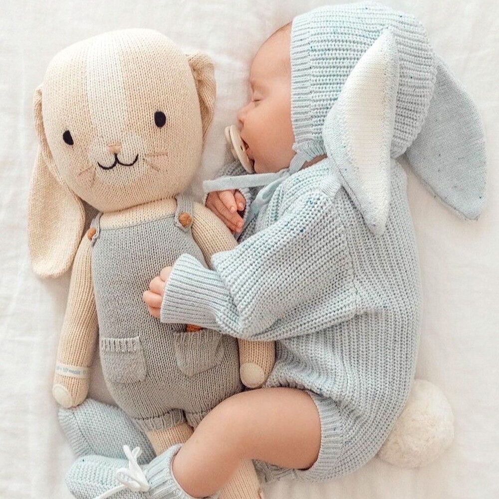 [커들앤카인드] 레귤러 헨리 버니 핸드메이드 애착인형 아기 출산 임신 선물
