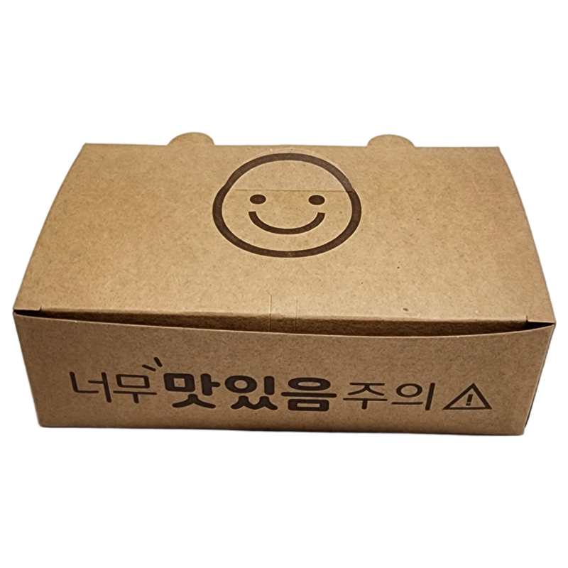 크라프트 치킨박스 소 반마리용 200매 2박스 통닭 닭강정 포장용기 배달 - 메인 이미지