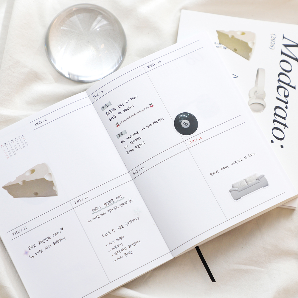 플레플레 2026 모데라토 다이어리 (날짜형)