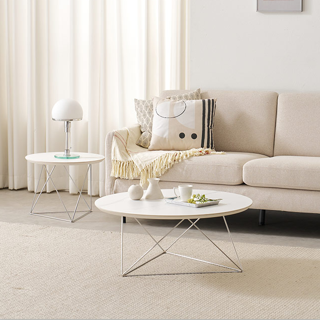 세라믹 거실 테이블 원형 좌식 쇼파 커피 낮은 탁자 800
