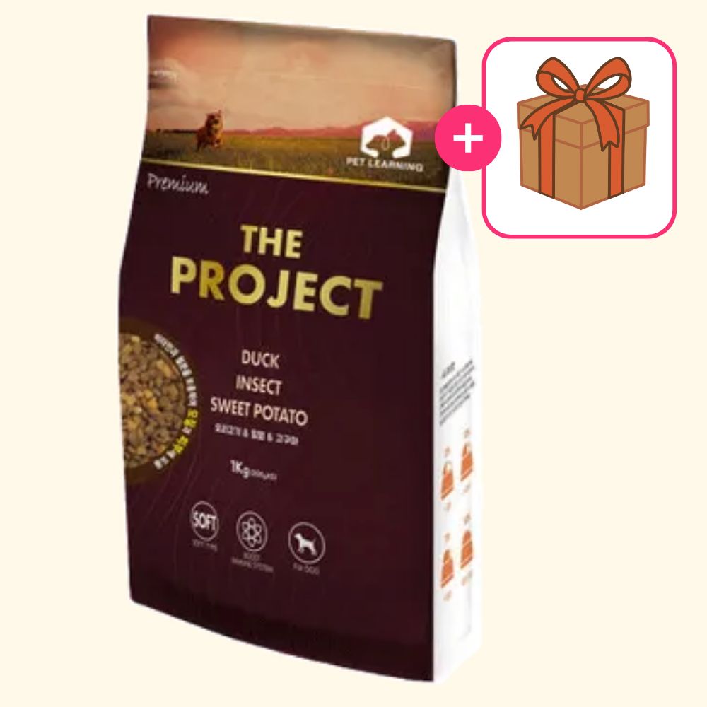 펫러닝 더 프로젝트 강아지 사료 오리고기, 1kg, 1개