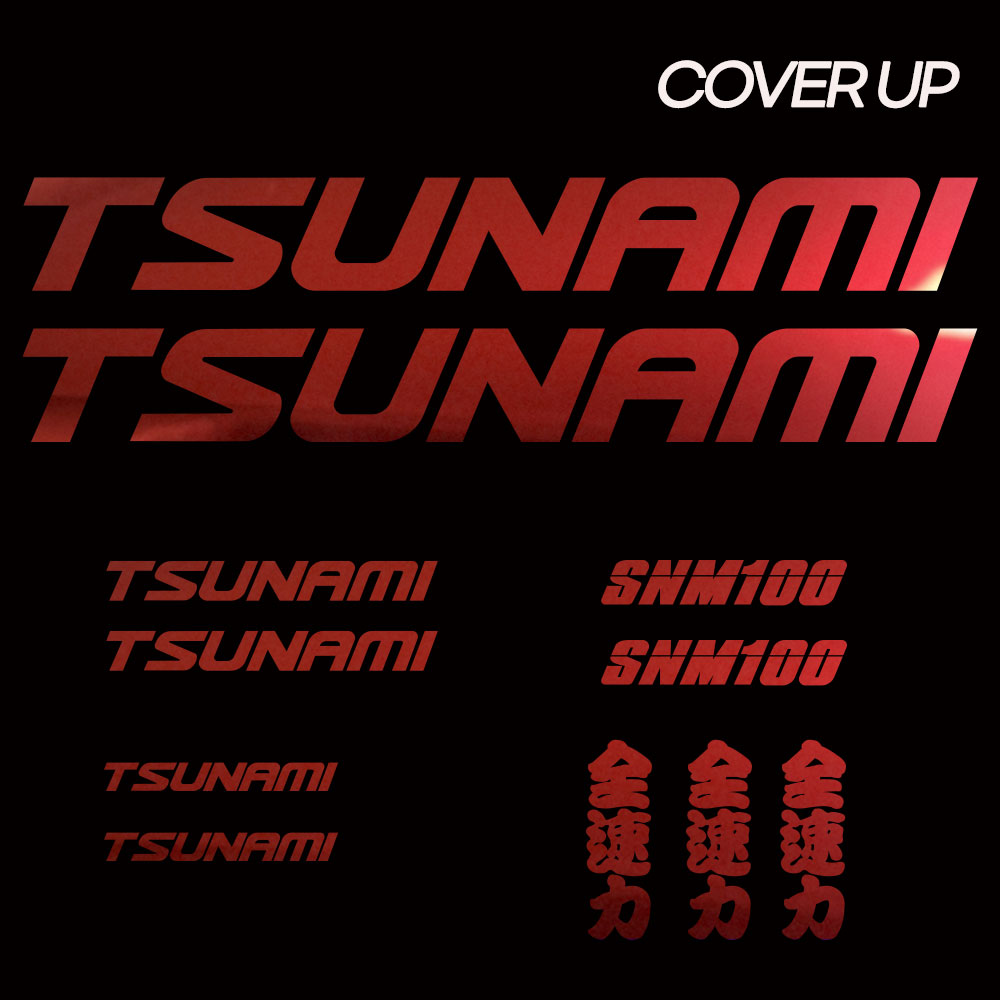 쓰나미 SNM 100 픽시 자전거 데칼 커버업 스티커 세트 TSUNAMI COVER-UP SET (전속력 스티커 3ea 포함) - 상세 이미지 4