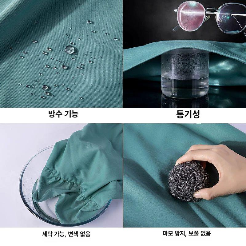 프릴 예쁜 앞치마 공주풍 롱원피스 미니원피스 원피스앞치마 김장앞치마 주방앞치마 카페앞치마 고급사선면직물이중공주스커트-핑크 - 상세 이미지 3
