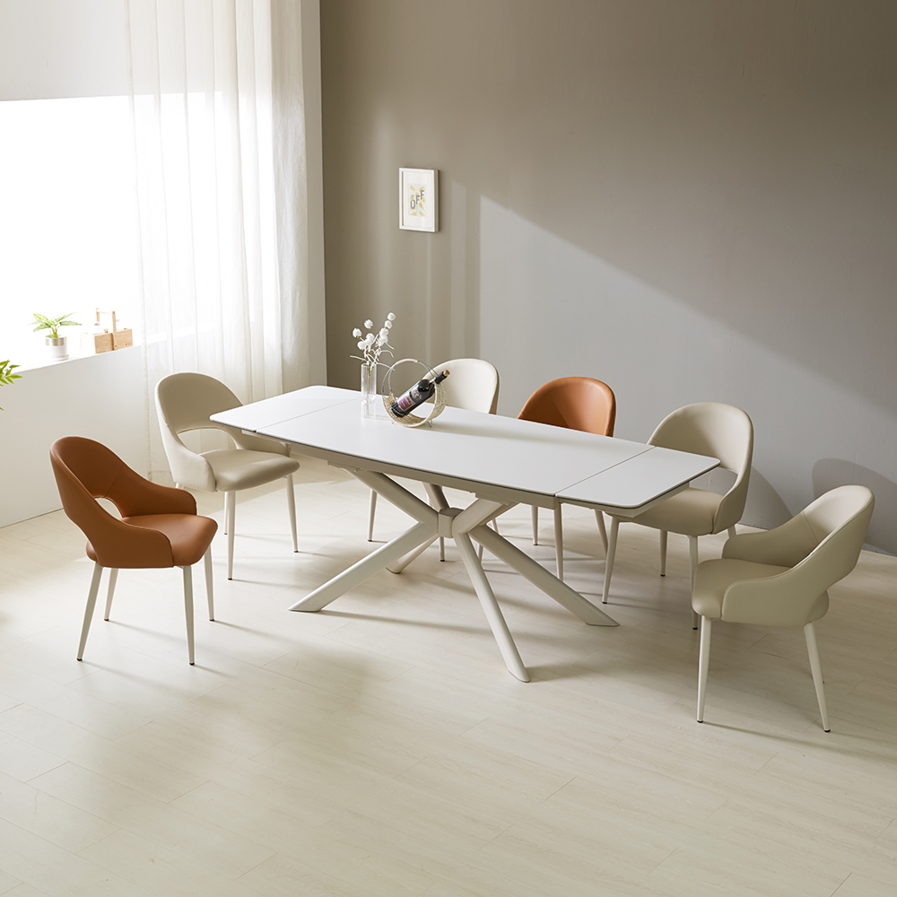 페라모 스파이더 무소음 8인용 익스텐션 인출식 확장형 세라믹 식탁 테이블 1400 2000