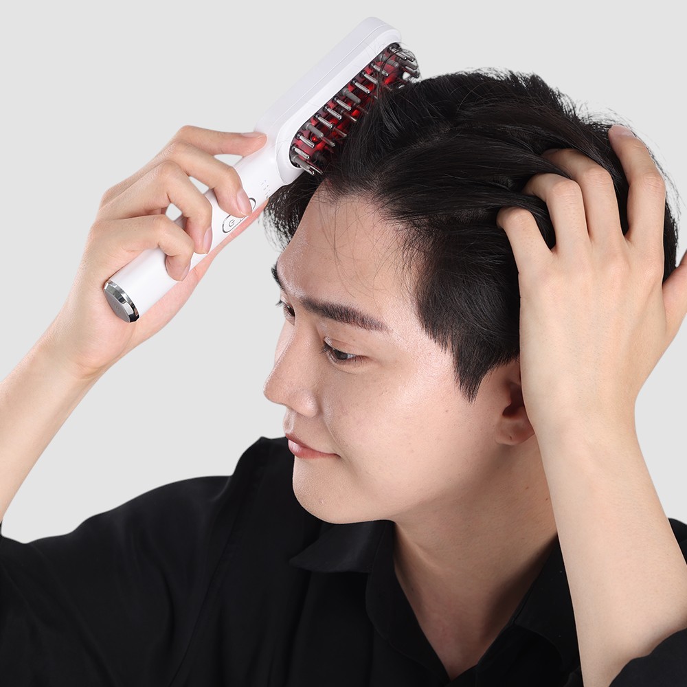 펄케어 헤어 갈바닉 모발 케어 두피 마사지기 탈모 관리 헤어 앰플 탈모 용액 도포기 - 상세 이미지 4