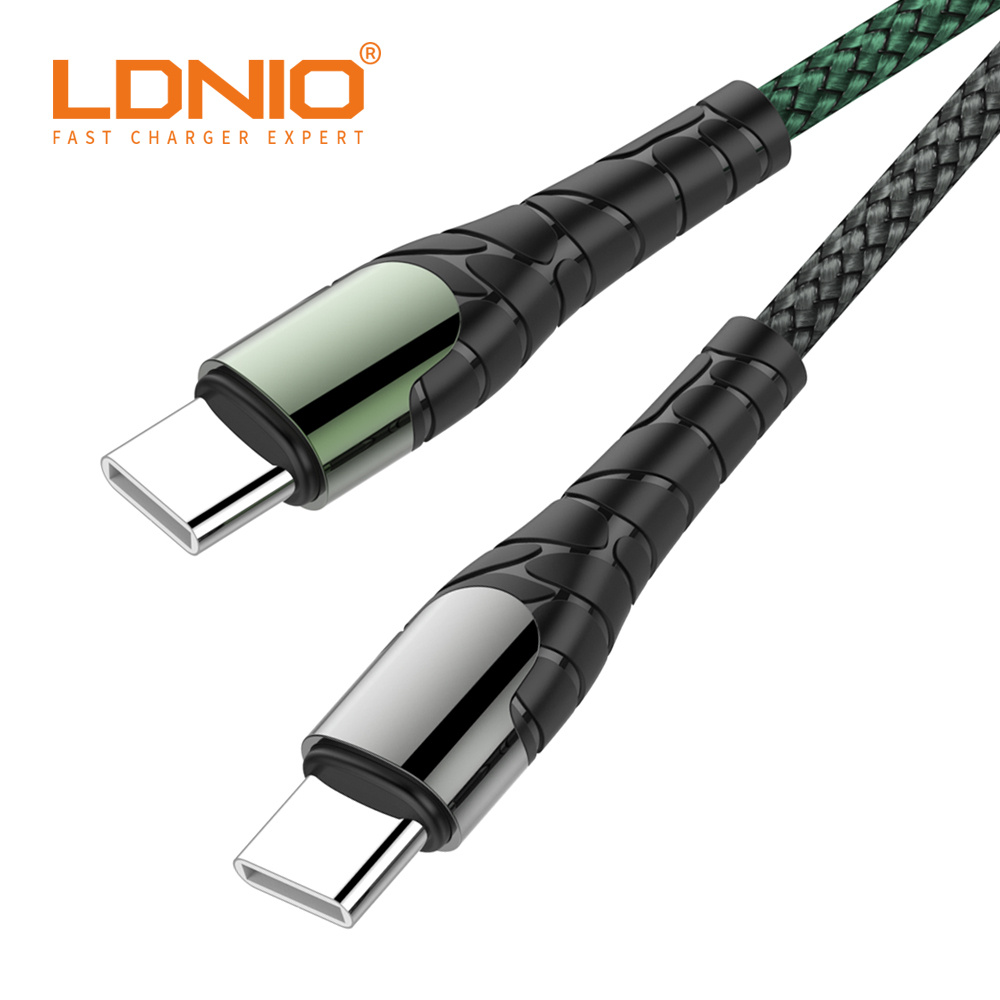 LDNIO USB C to C PD 고속 충전 케이블 LC101 LC102 1M 2M - 상품 이미지