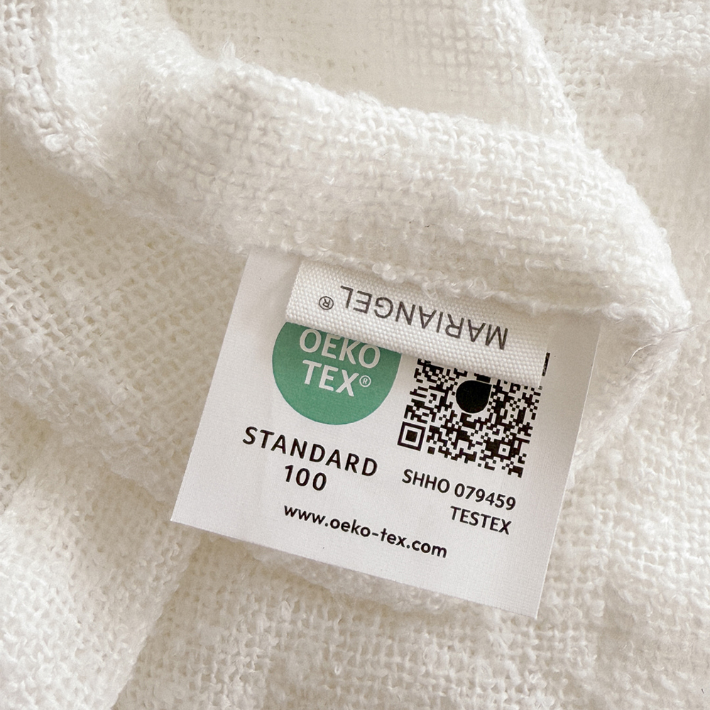 마리엔젤 빈티지 눈꽃 부클레이스 봉집형 가리개커튼 140x150cm