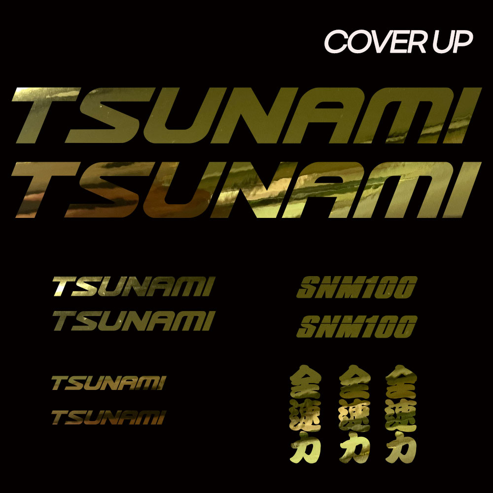 쓰나미 SNM 100 픽시 자전거 데칼 커버업 스티커 세트 TSUNAMI COVER-UP SET (전속력 스티커 3ea 포함) - 상세 이미지 5