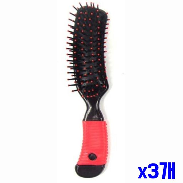 브러쉬 색상랜덤 x3개 쿠션 중형 가발브러쉬 - 상품 이미지