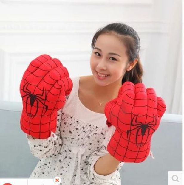 주먹 헐크 어린이 권투 히어로 타노스 방패 도끼 오른손 할로윈 군청색 1개 올리브그린 1개 프리사이즈 - 상세 이미지 3