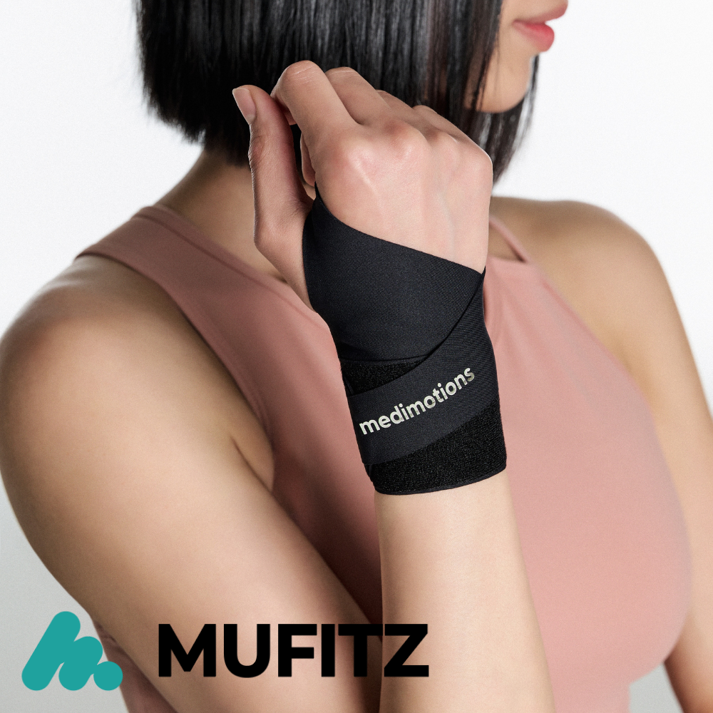 뮤피츠 에어 손목보호대 TFCC 건초염 터널증후군 얇은 테이핑 아대
