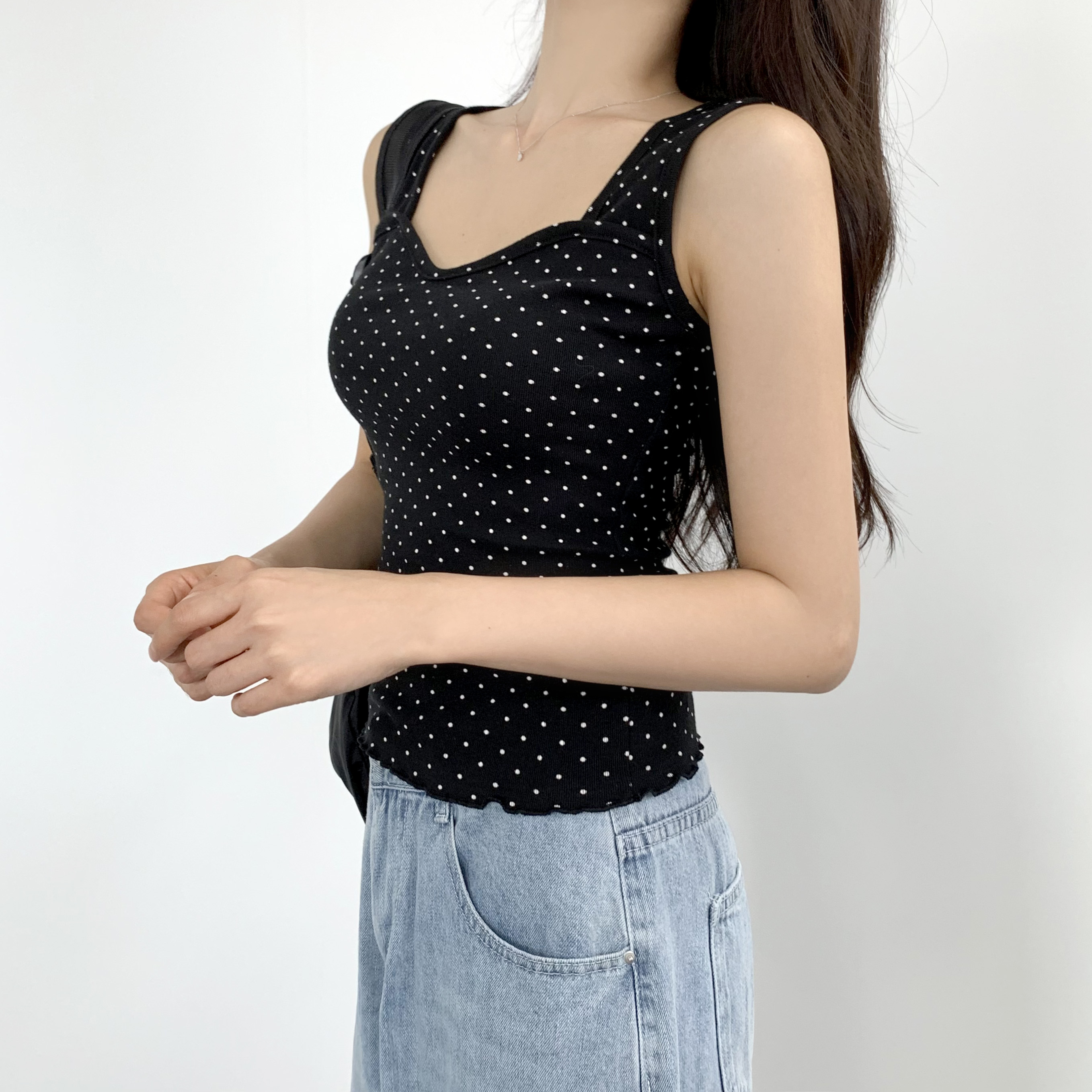 보트넥 부유방 나시 부유방커버나시 이미지 6