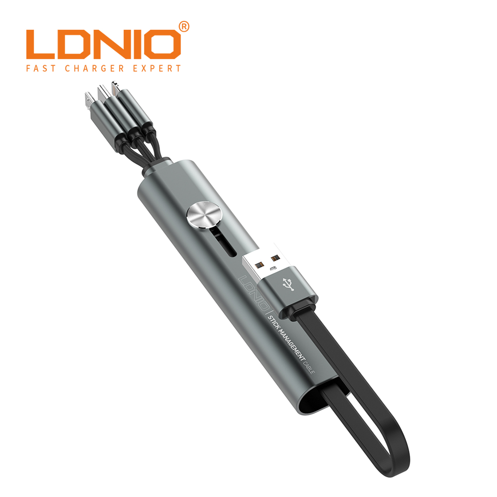 LDNIO LC99 3in1 USB 멀티 고속 충전 스틱 케이블 휴대용 30CM - 상세 이미지 2