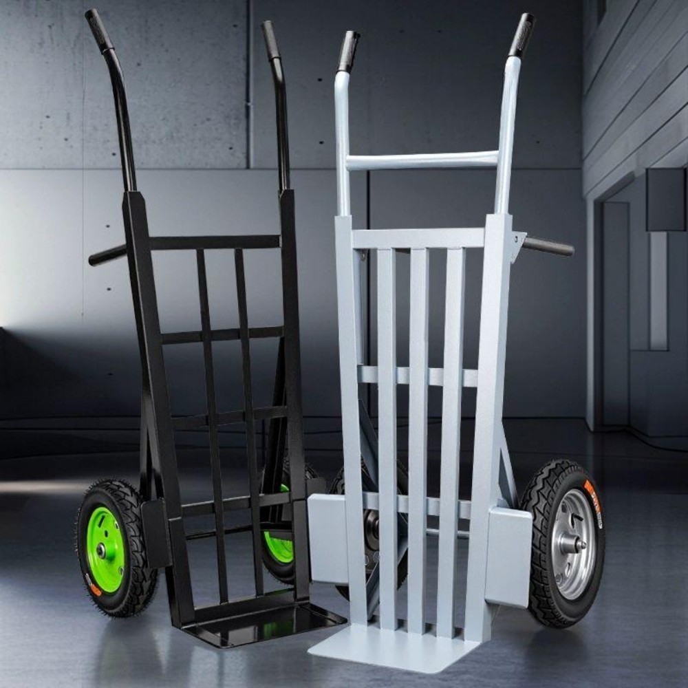 산업용 이륜카트 손수레 휴대용 운반카 밀바 2륜 핸드카 대차 1.3m 이중강판 삼각 450.0kg