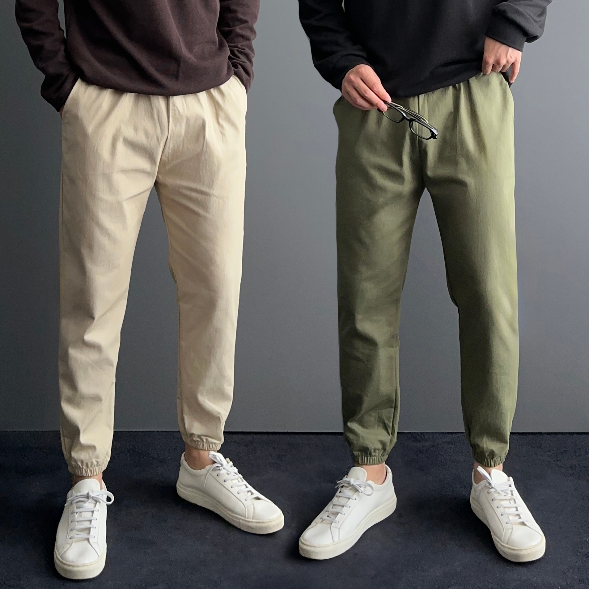 남자치노팬츠 테이퍼드핏 남자통바지 - 상품 이미지