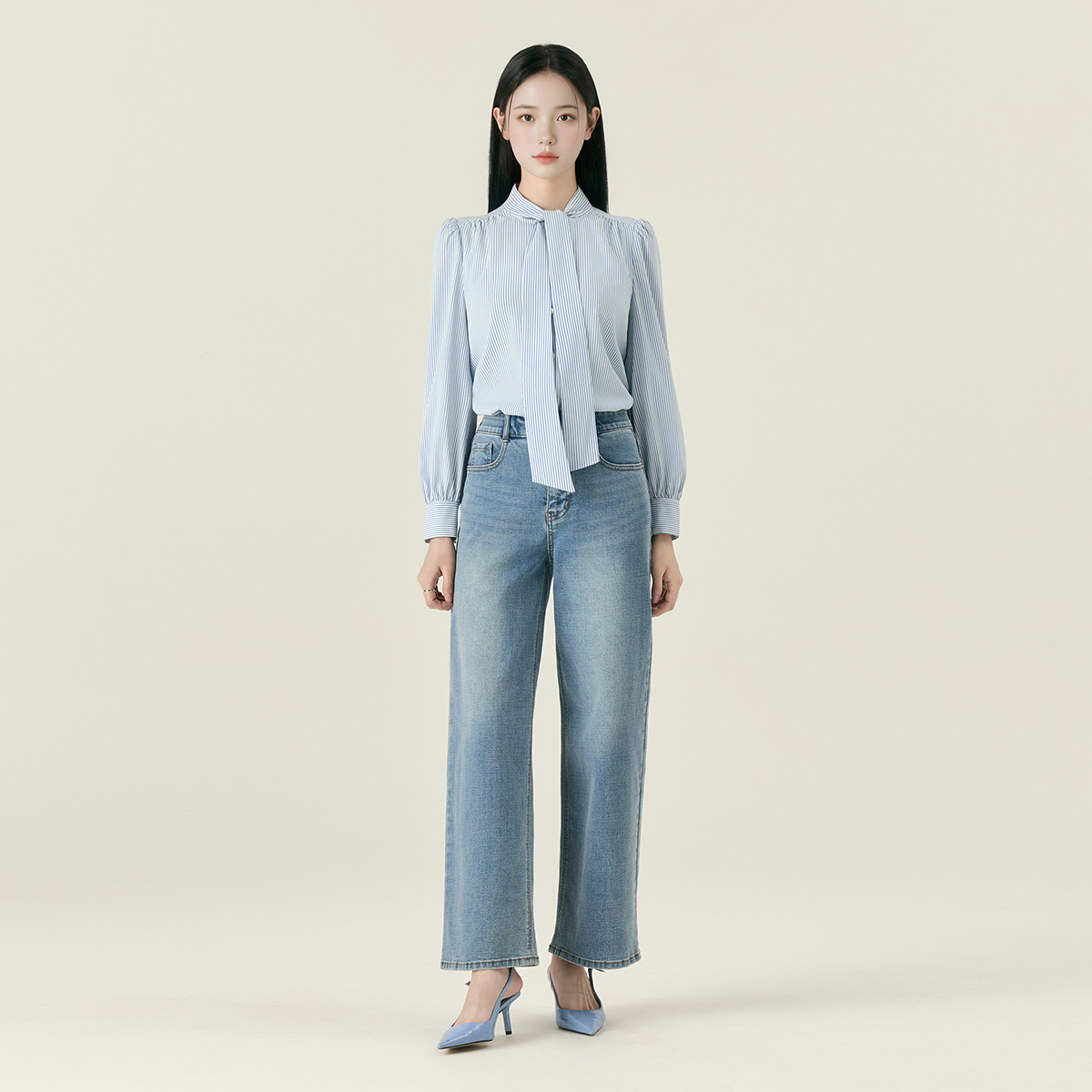 [Fit-me] 로엠  와이드 데님 숏ver RMTJF49G06