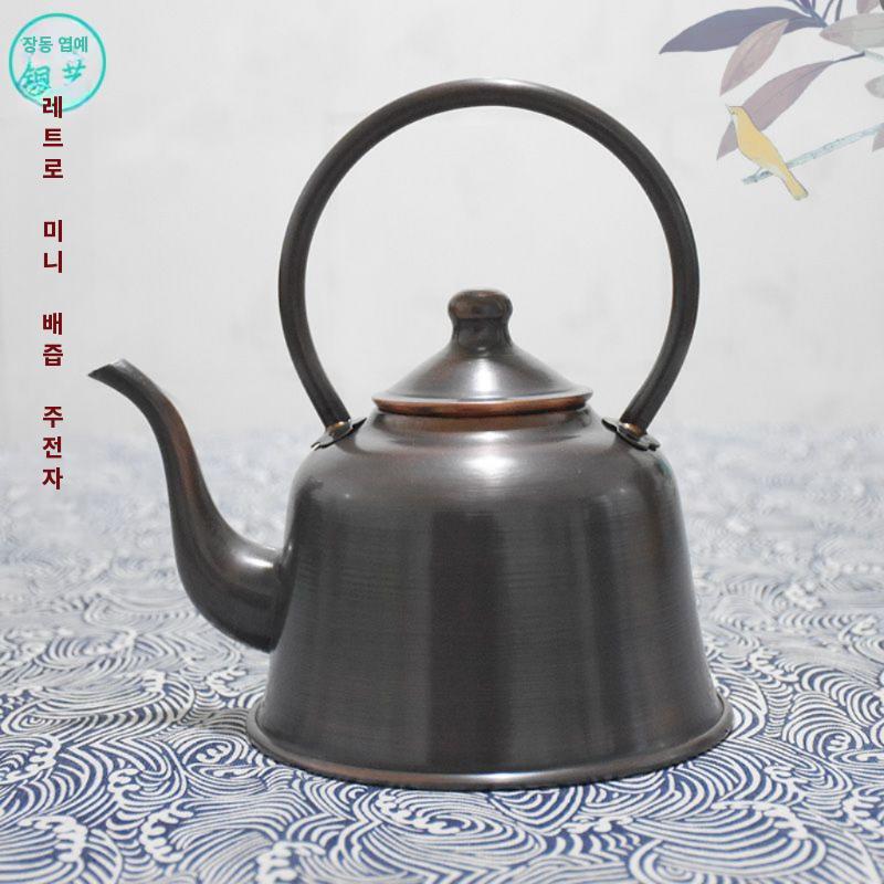 빈티지 구리주전자 고급 앤틱 차주전자 드립포트 티팟 B 900-1000ml - 상세 이미지 4