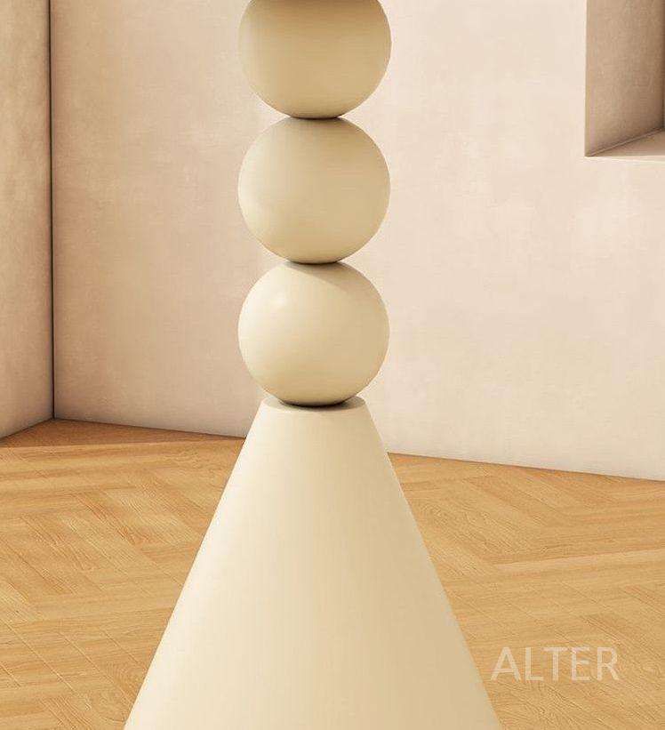 원형 사이드 티테이블 소파 테이블 보조 검정 35x52cm - 상세 이미지 3