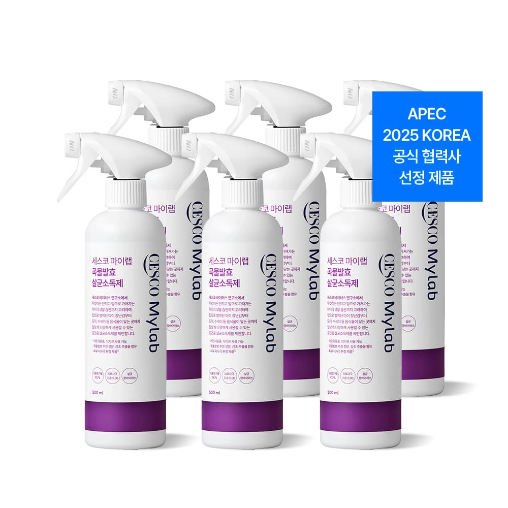 세스코 마이랩 곡물발효 살균소독제 500ml x6개 - 메인 이미지