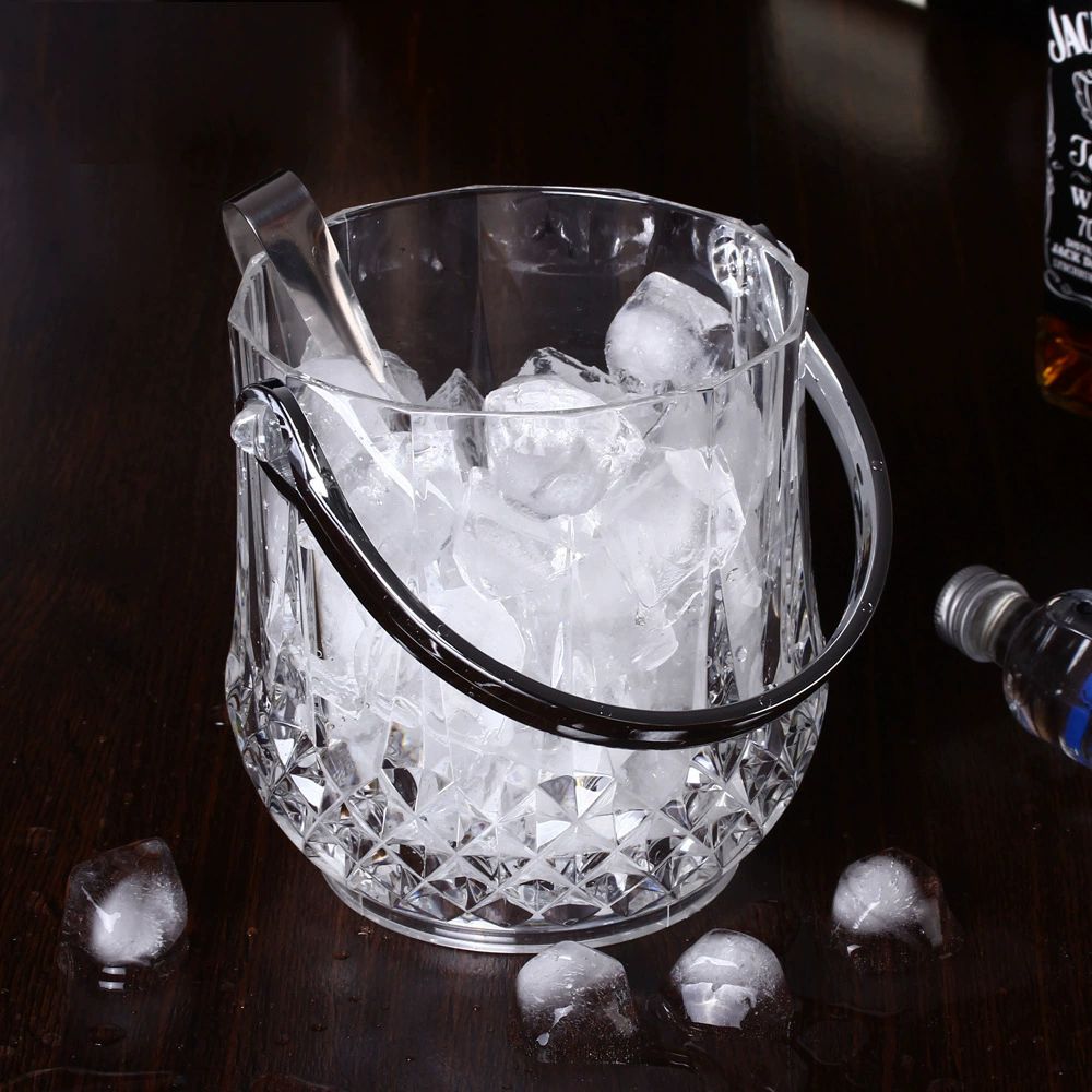 아이스버킷 얼음통 맥주 아이스버켓 샴페인 와인버킷 와인바스켓 와인칠링 술얼음통 와인얼음통 투명 5L 5개 포함 얼음 집게 포함 - 상세 이미지 4