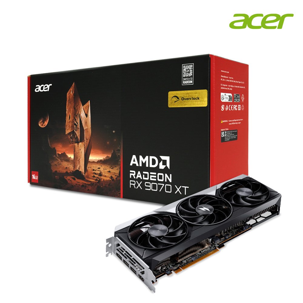[한성] 에이서 Nitro 라데온 RX 9070 XT OC D6 16GB