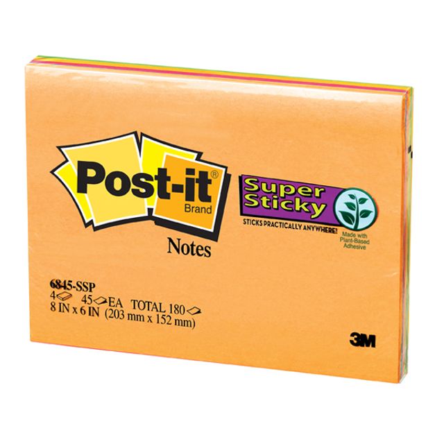 강한점착 미팅노트 4색무선 203 152mm 6845 SSP - 상품 이미지