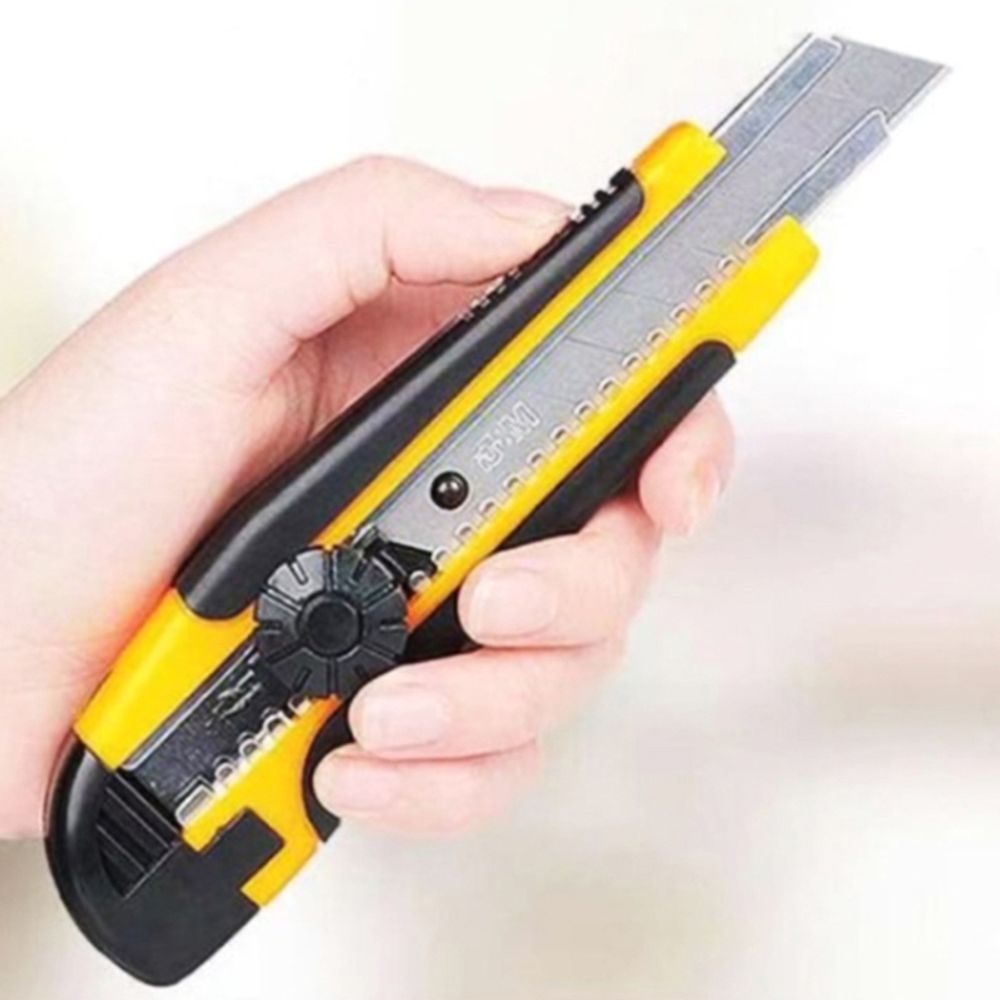 박스칼 레드 잠금 작업용 사무실 칼 커터칼 - 상품 이미지