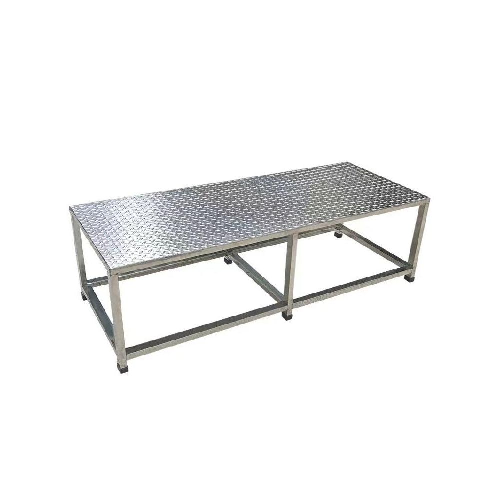 1단 발판 산업용 안전발판 철제 철계단 작업용 스테인리스 디딤대 40x30x15cm(플러스빔) - 상품 이미지