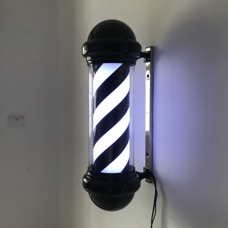 미용실간판 바버샵 싸인볼 이발소 벽걸이 조명 사인볼 Debon 외부 LED 70cm 은색 커버 - 상세 이미지 3