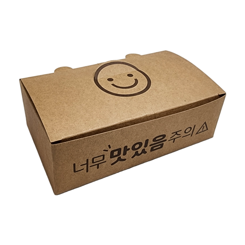 크라프트 치킨박스 소 반마리용 200매 통닭 닭강정 포장용기 배달 - 메인 이미지