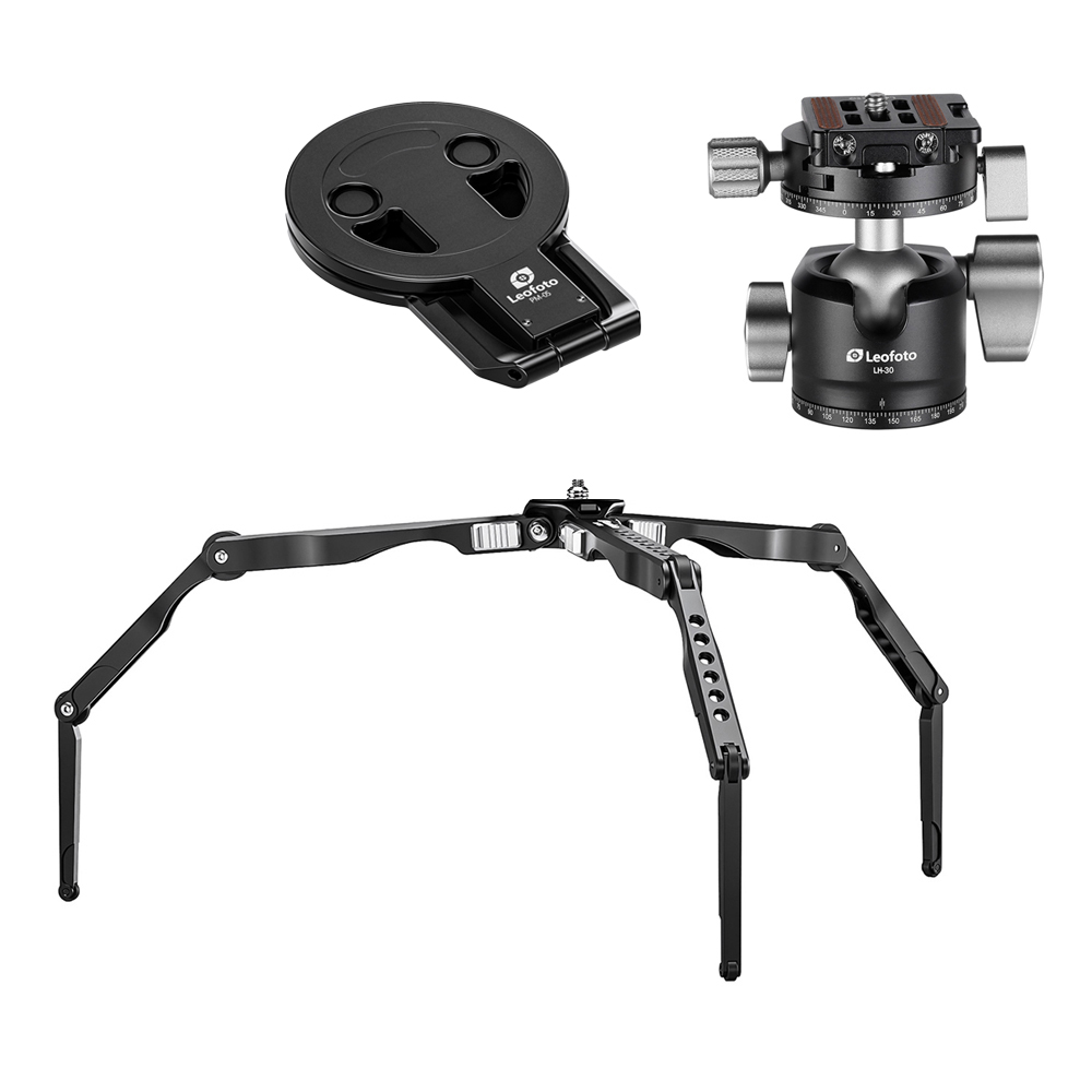 레오포토 미니삼각대 MT-04+LH-30R+PM-05 블랙 맥세이프 스마트폰스탠드 세트 - 상품 이미지