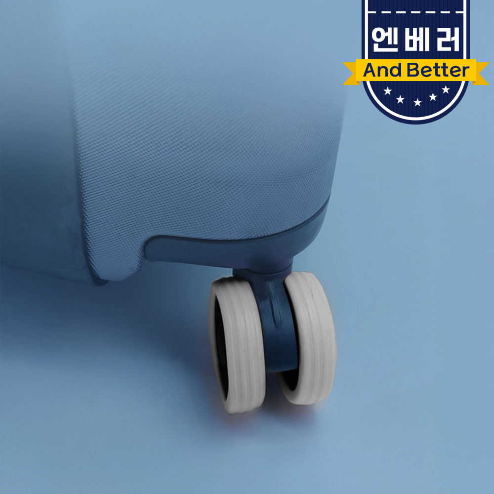 캐리어 바퀴커버 슈즈 케이스 덮개 소음 충격방지 고급 실리콘 3컬러 8개입 1세트 - 상세 이미지 5